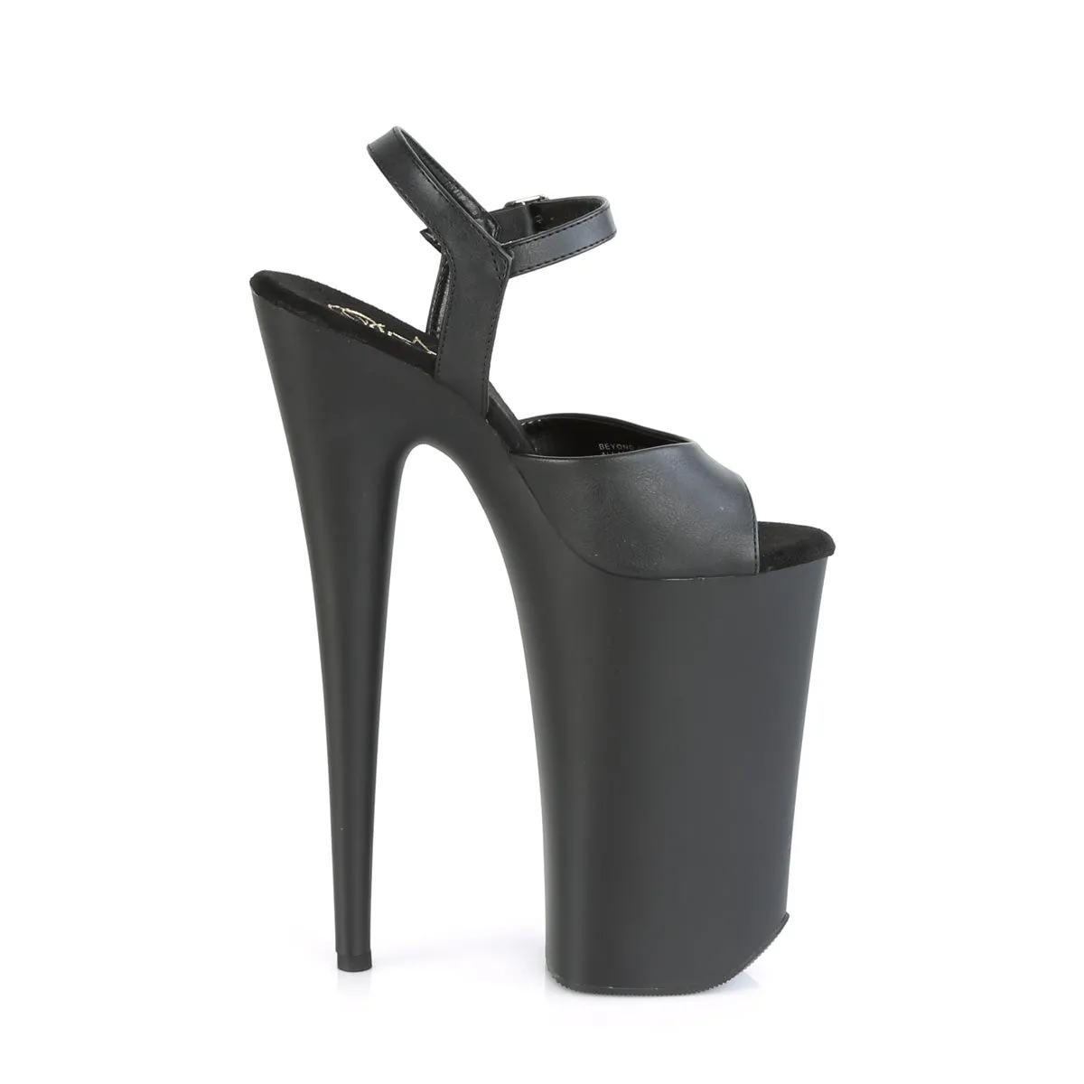 10 Inch Heel BEYOND-009 Black Pu