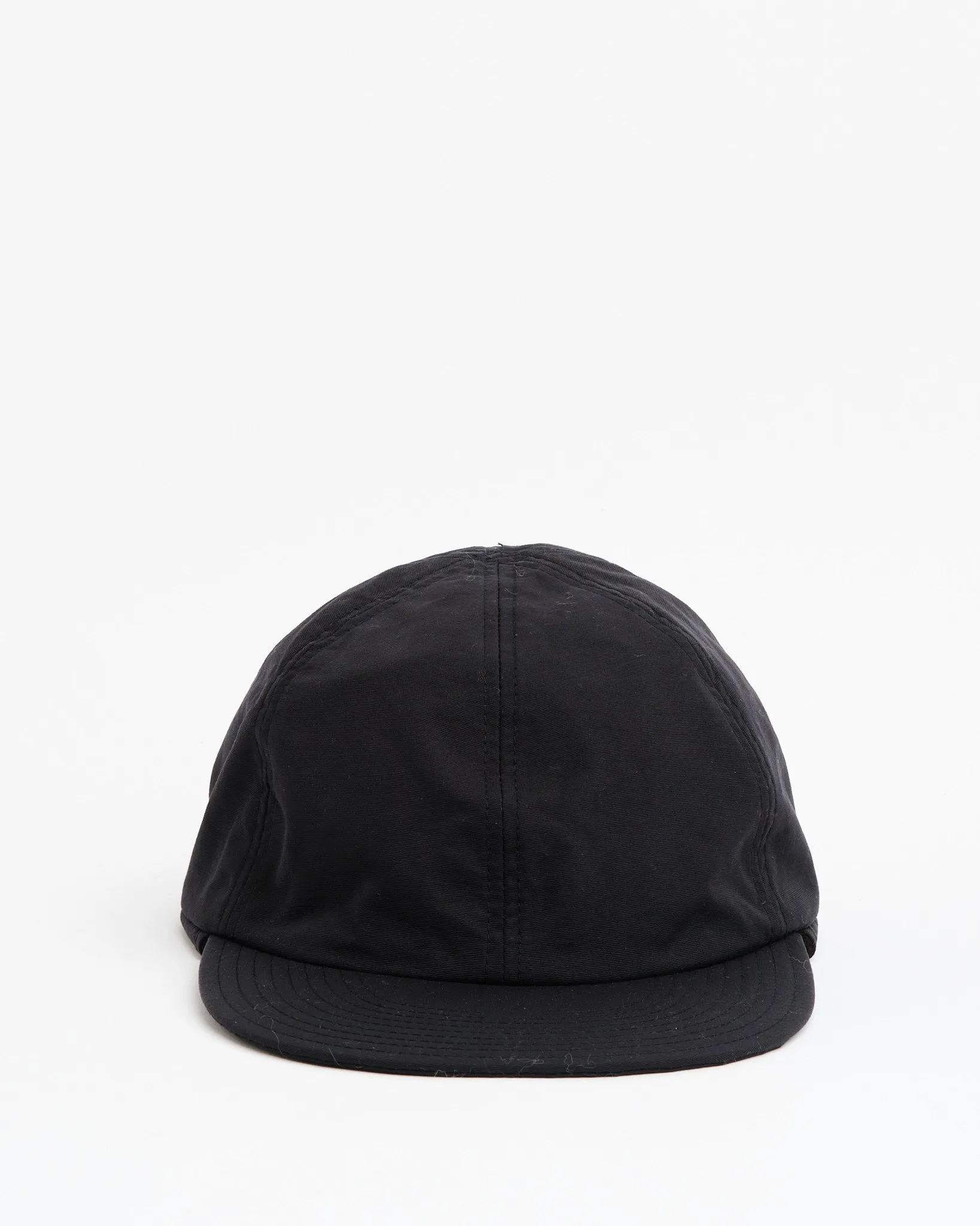 6 Panel Baseball Cap   Ear Flap, Black/Black