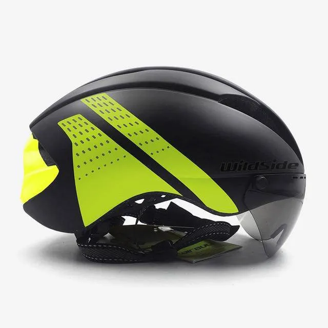 Aero Helmet Time Trial Cycling Helmet Men/Women  w/goggles