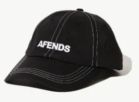 AFENDS - VINYL- 6 PANEL CAP - BLACK