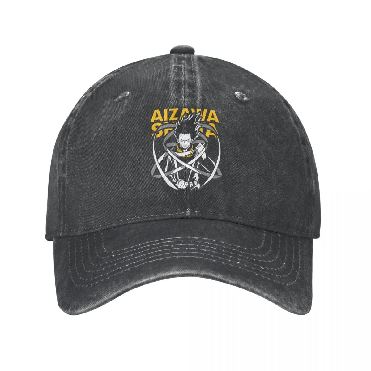 Aizawa Shota Baseball Cap Vintage My Hero Academia Distressed Cotton Sun Caps