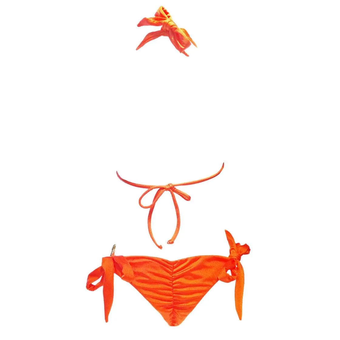 Amber Luxury Top & Tie Side Bottom - Orange