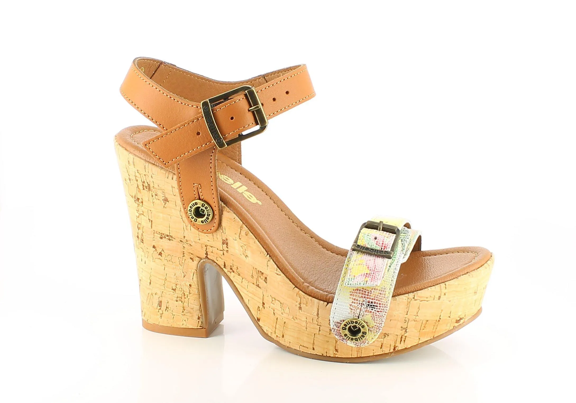 Amelia Cork Pack - Camel, Floral, White Snake Straps