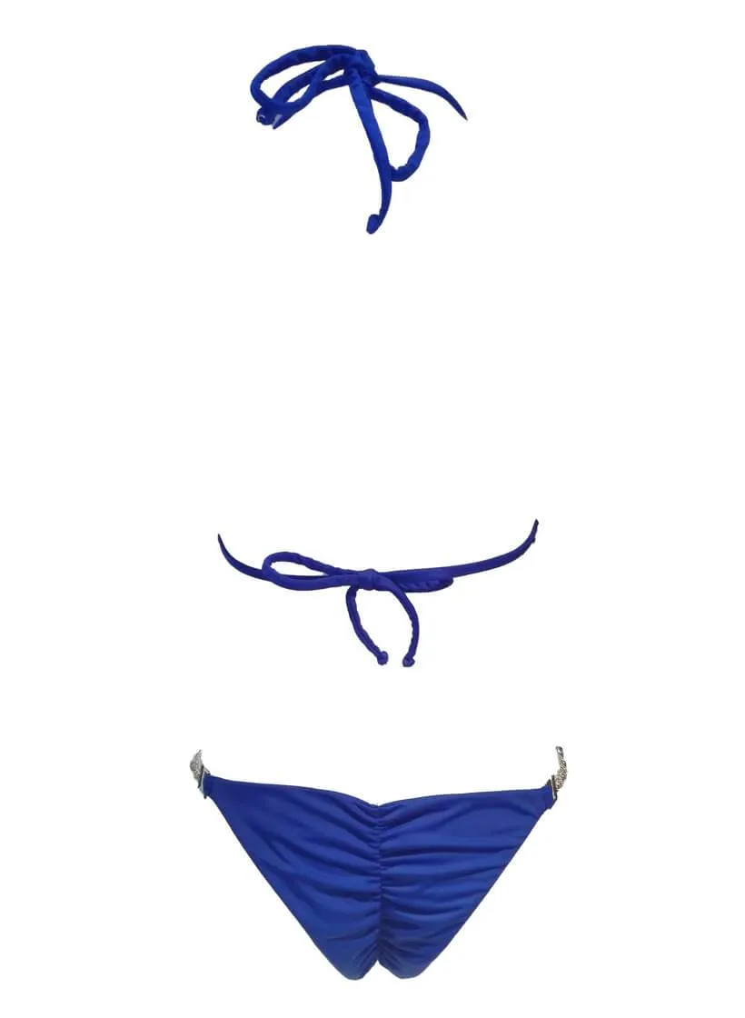 Belle Triangle Top & Skimpy Bottom Blue