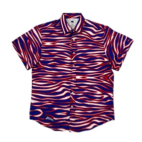 BFLO x Zubaz Limited Edition Stylish Button-Up Short Sleeve Shirt for Men