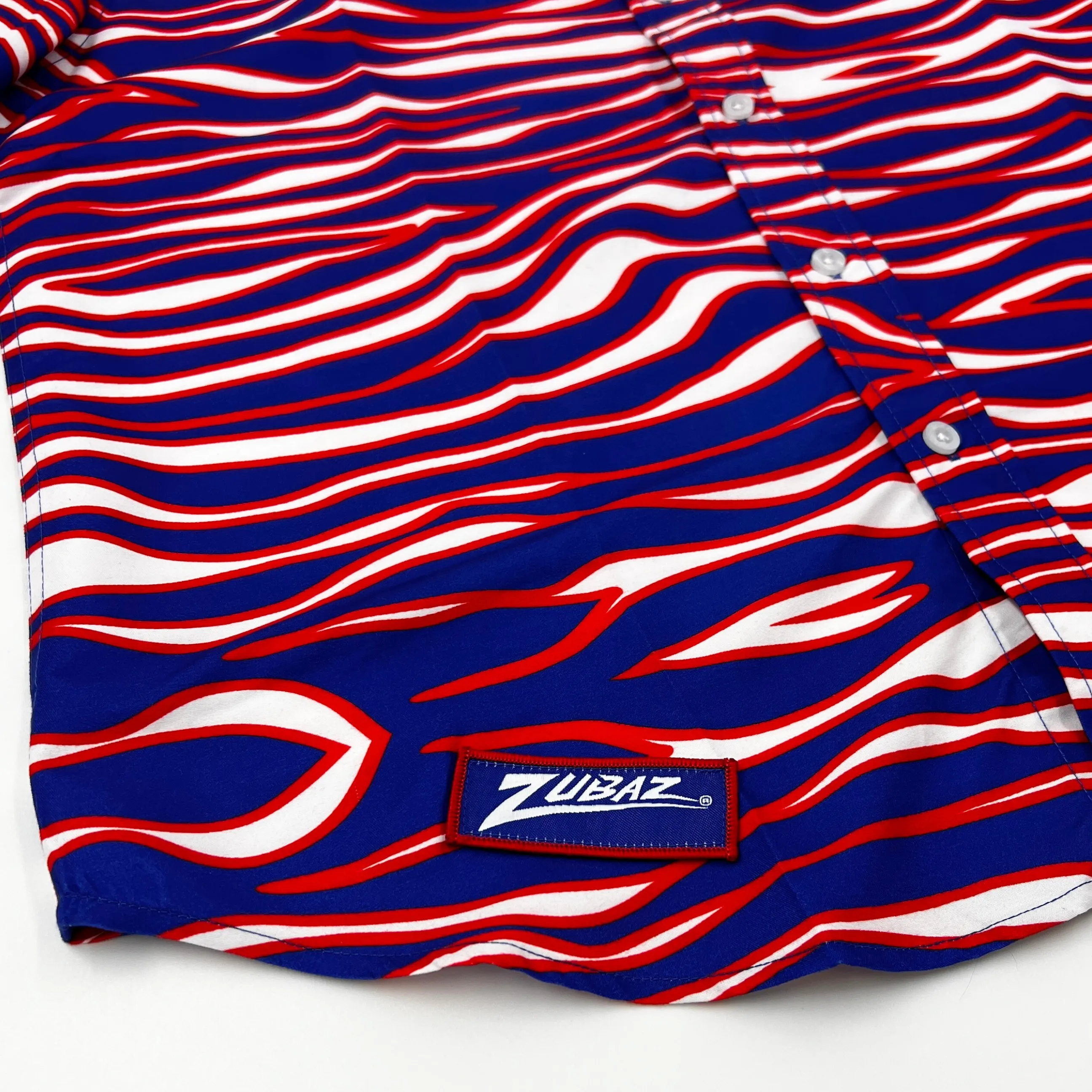 BFLO x Zubaz Limited Edition Stylish Button-Up Short Sleeve Shirt for Men