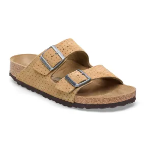 Birkenstock Arizona Narrow Slide Sandal (Women) - Dotted New Beige Suede