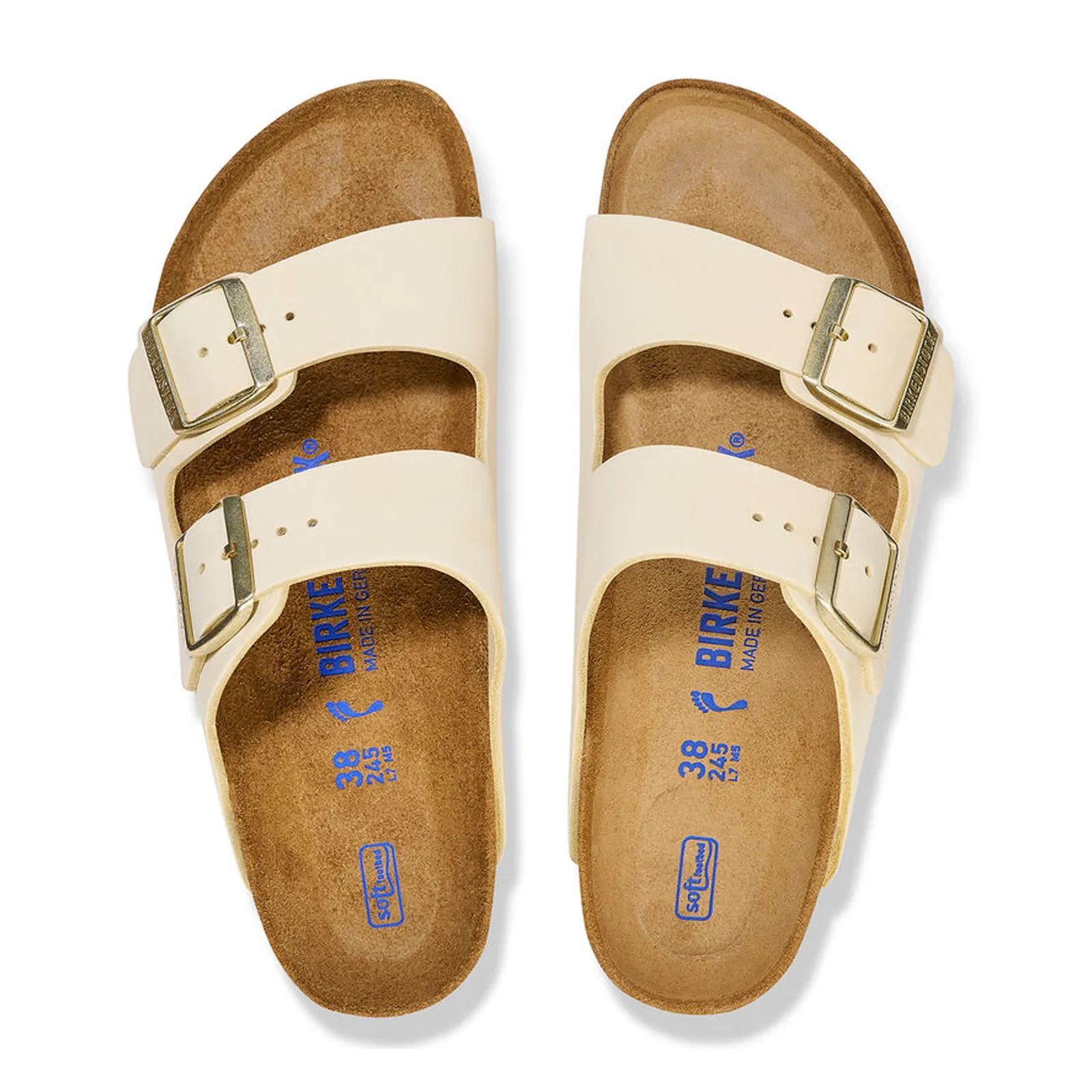 Birkenstock Arizona Soft Footbed (Women) - Ecru Nubuck