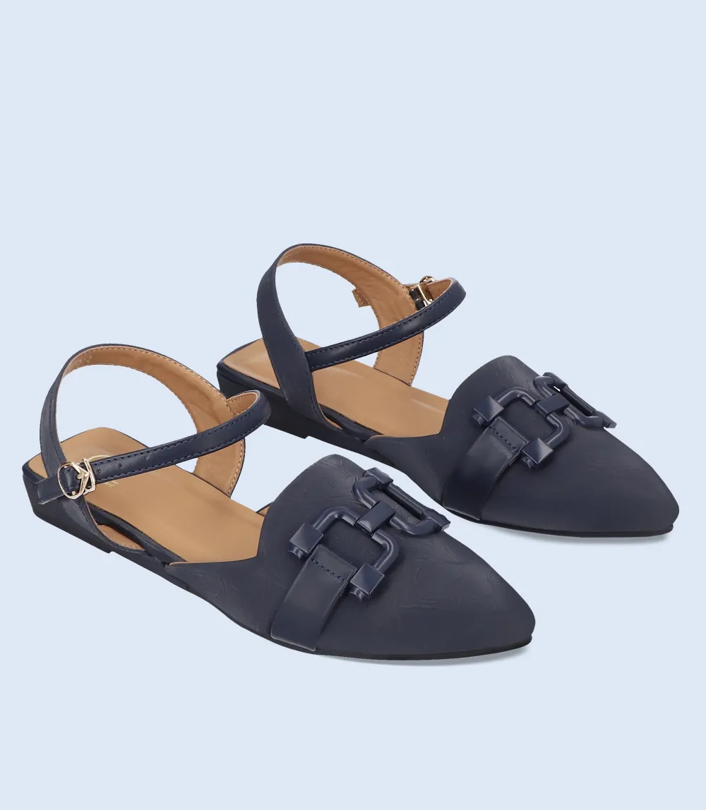 BW8150-NAVY-Women Casual Pumps