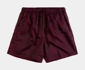 Club Woven Flow Mens Shorts (Maroon)