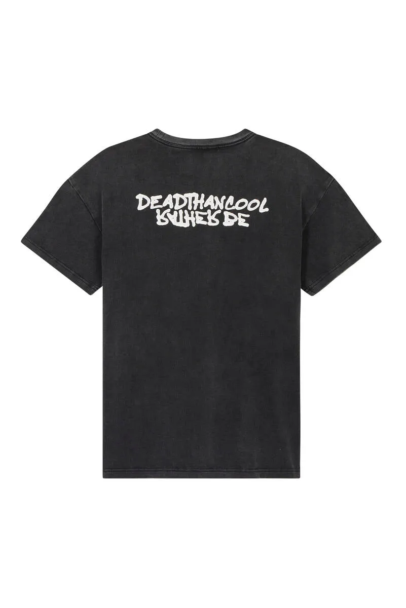 Dead Than Cool Graphite Flip Tee