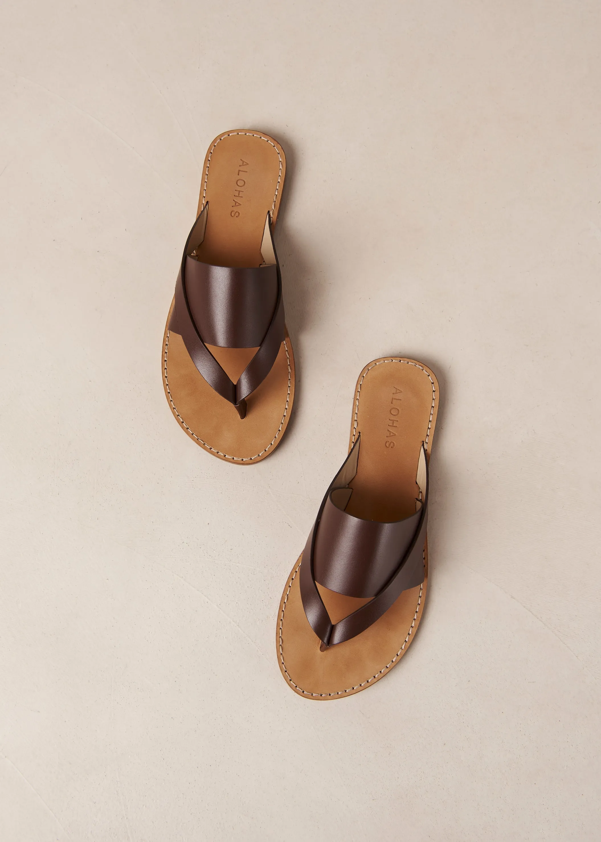 Eugene Brown Leather Sandals