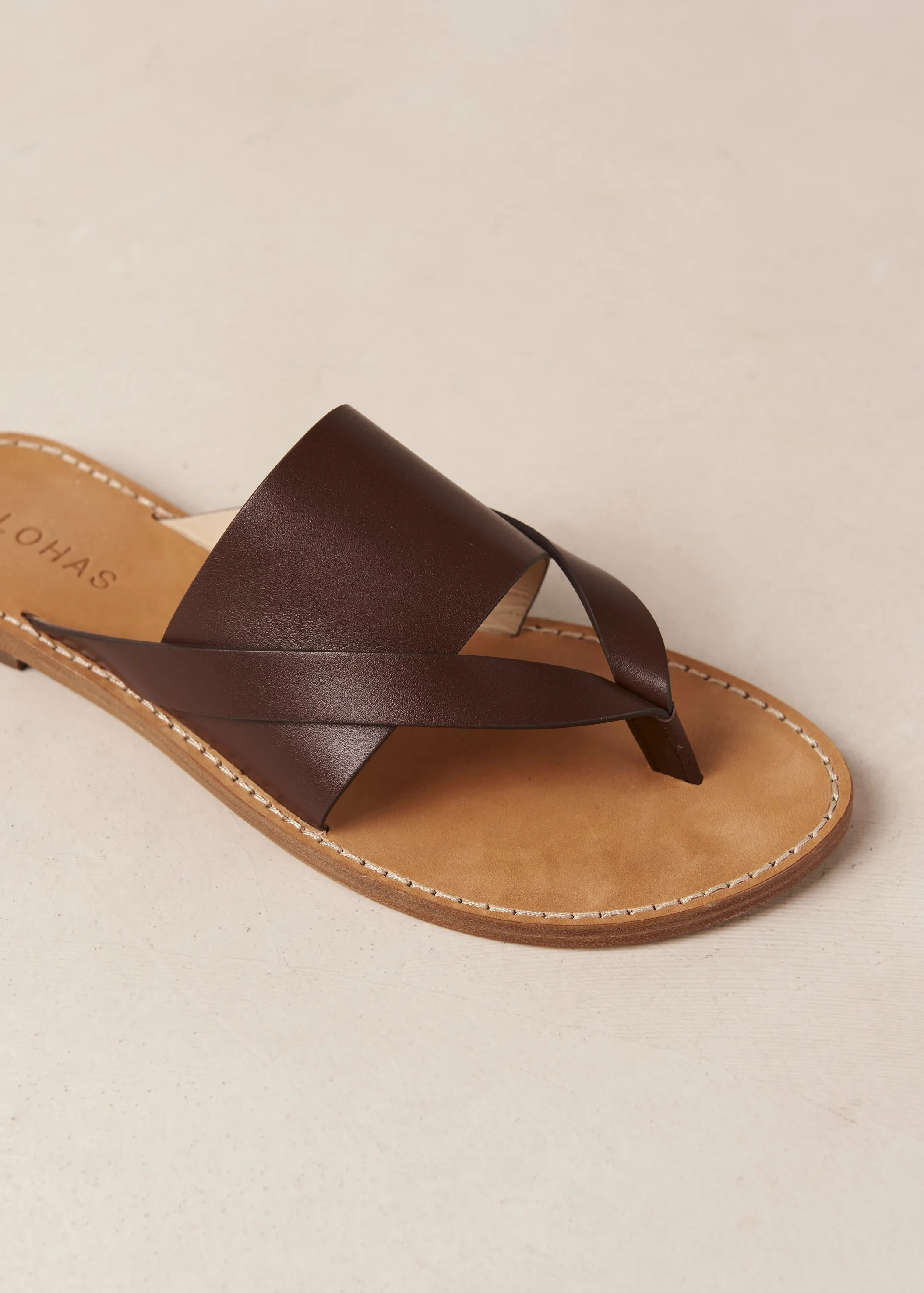 Eugene Brown Leather Sandals