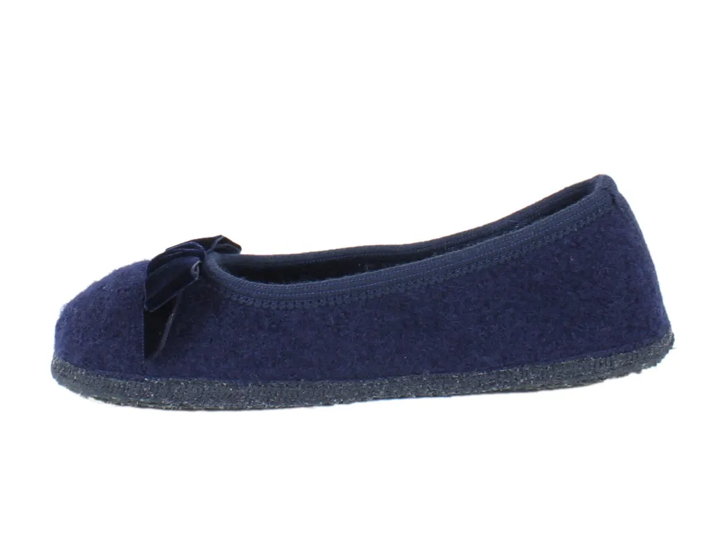 Haflinger Slippers Fiocco Navy