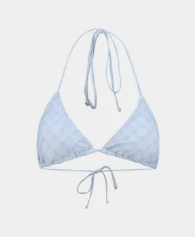 Halogen Blue Reya Monogram Bikini Top