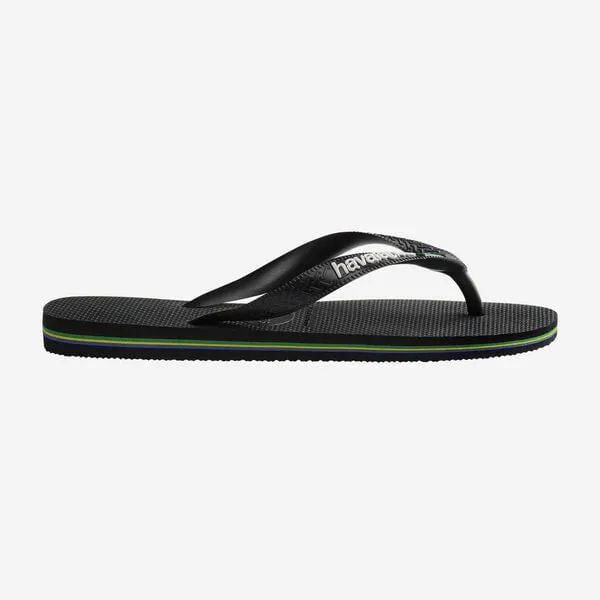 Havaianas unisex adult flip flops H. Brasil Logo FC 4.110.850 1069 black 