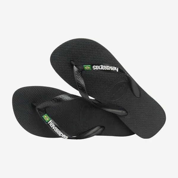 Havaianas unisex adult flip flops H. Brasil Logo FC 4.110.850 1069 black 