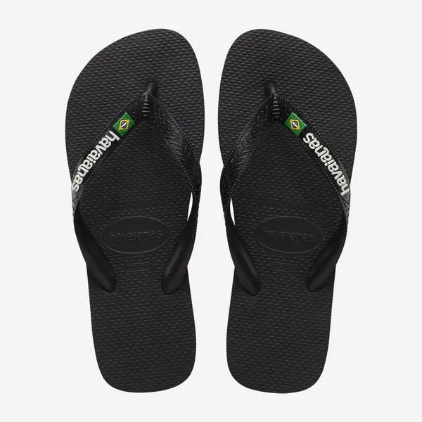 Havaianas unisex adult flip flops H. Brasil Logo FC 4.110.850 1069 black 