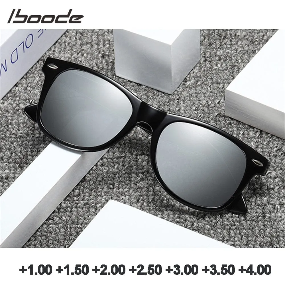 iboode Polarized Lenses Reading Glasses Men Driving Travel Classic Retro Presbyopic Goggles Shade UV400 Sunglasses Diopter  1.0