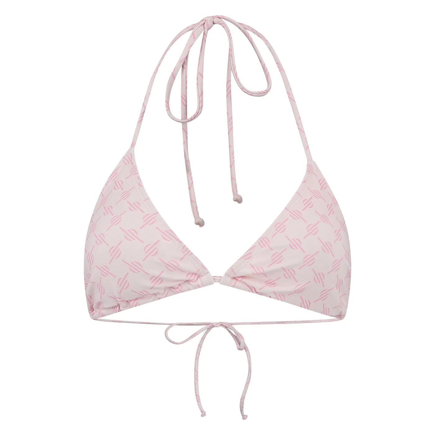 Ice Pink Reya Monogram Bikini Top