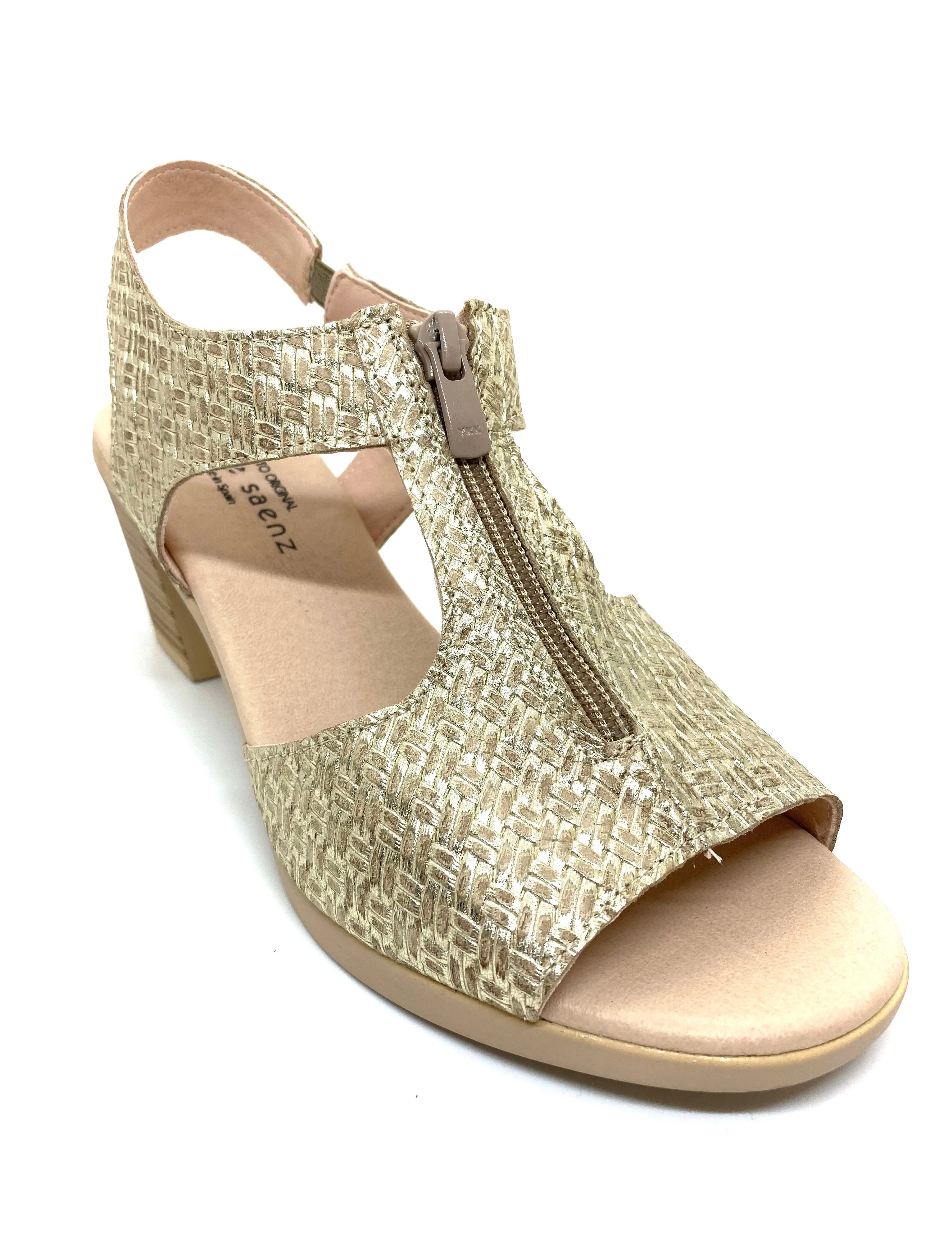 Jose Saenz Gloria Zip Detail Ladies Sandal