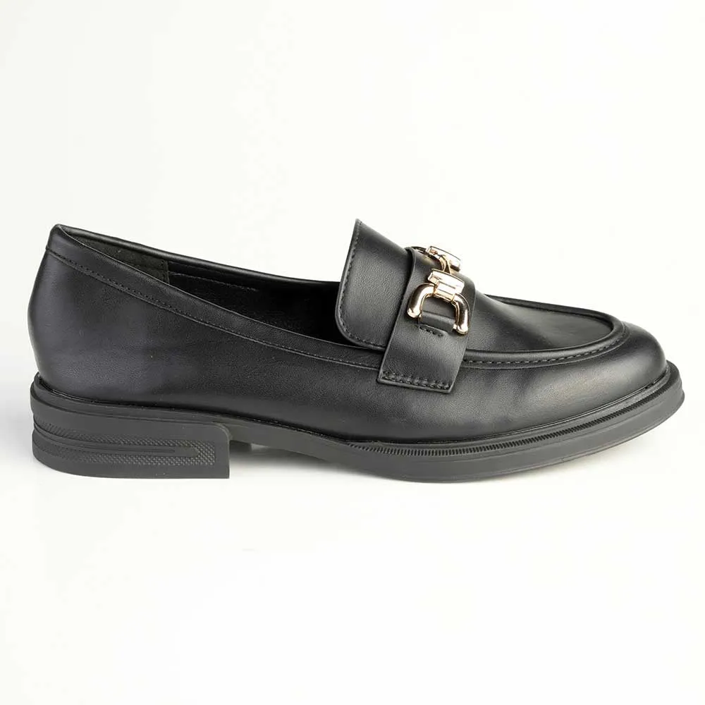 Madison Poppy Platform Loafer - Black