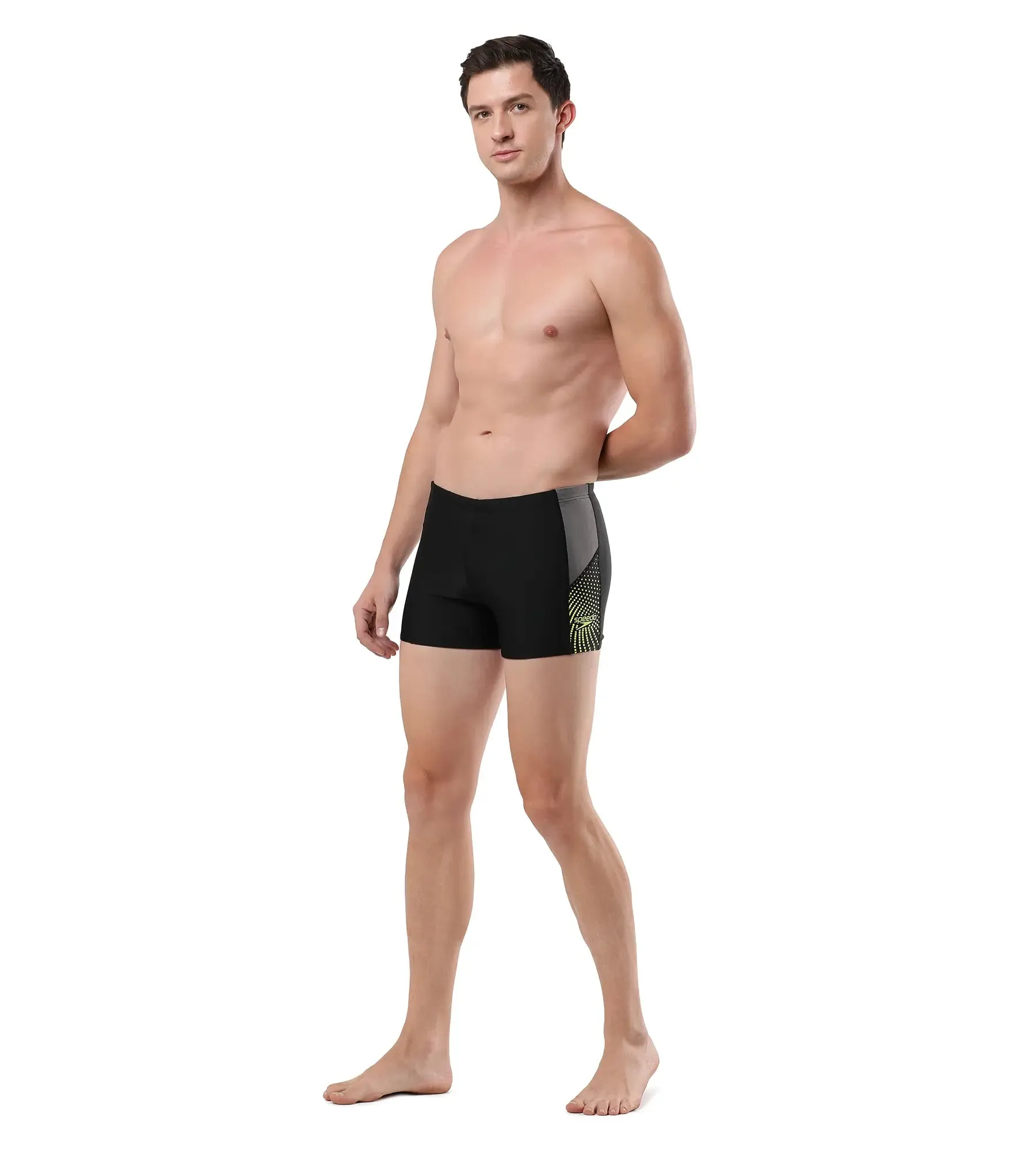 Men's Endurance Dive Aquashort - Black  &  Dove Grey