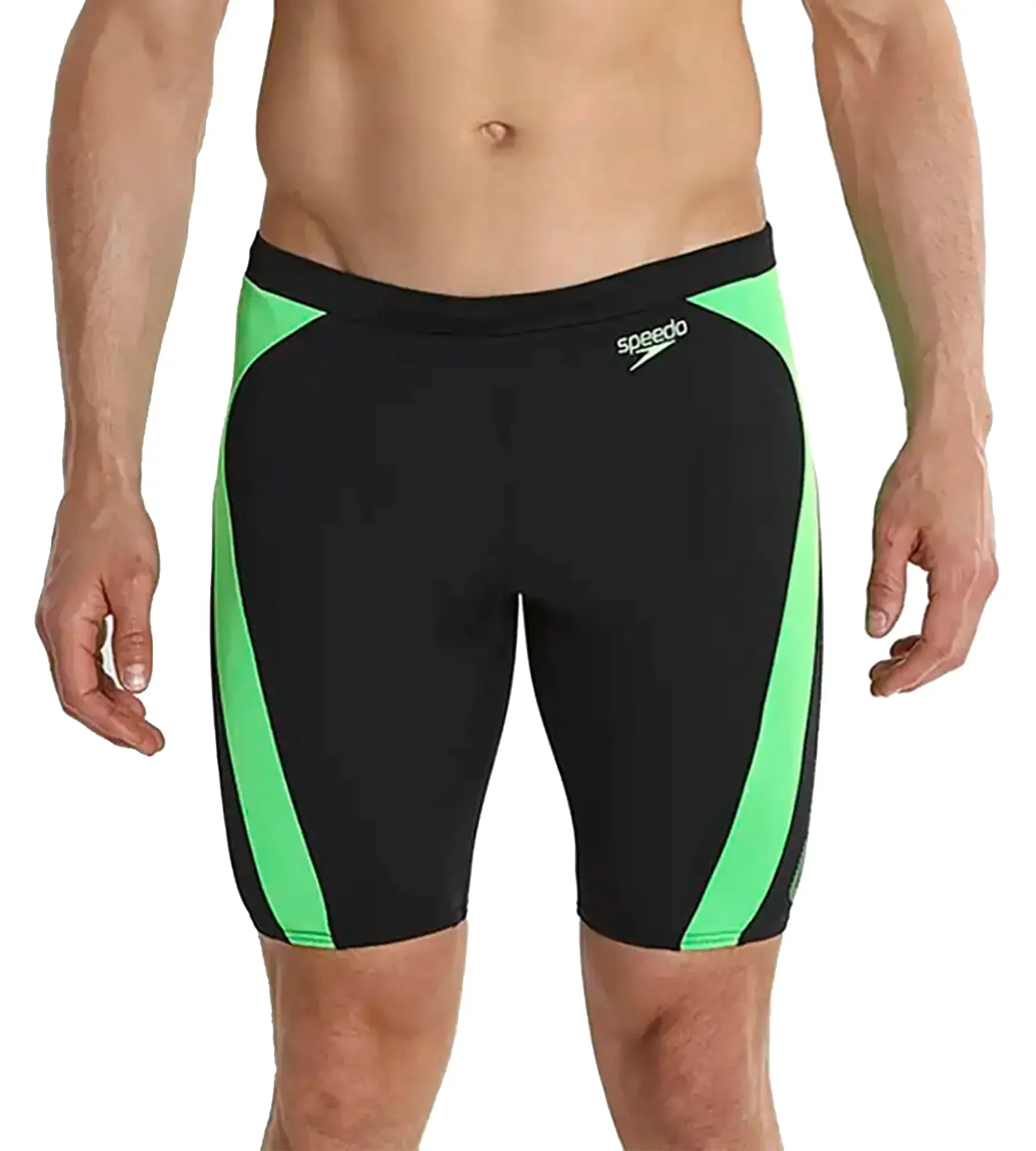 Men's Endurance Logo Graphic Splice Jammer - Black & Fluo Green