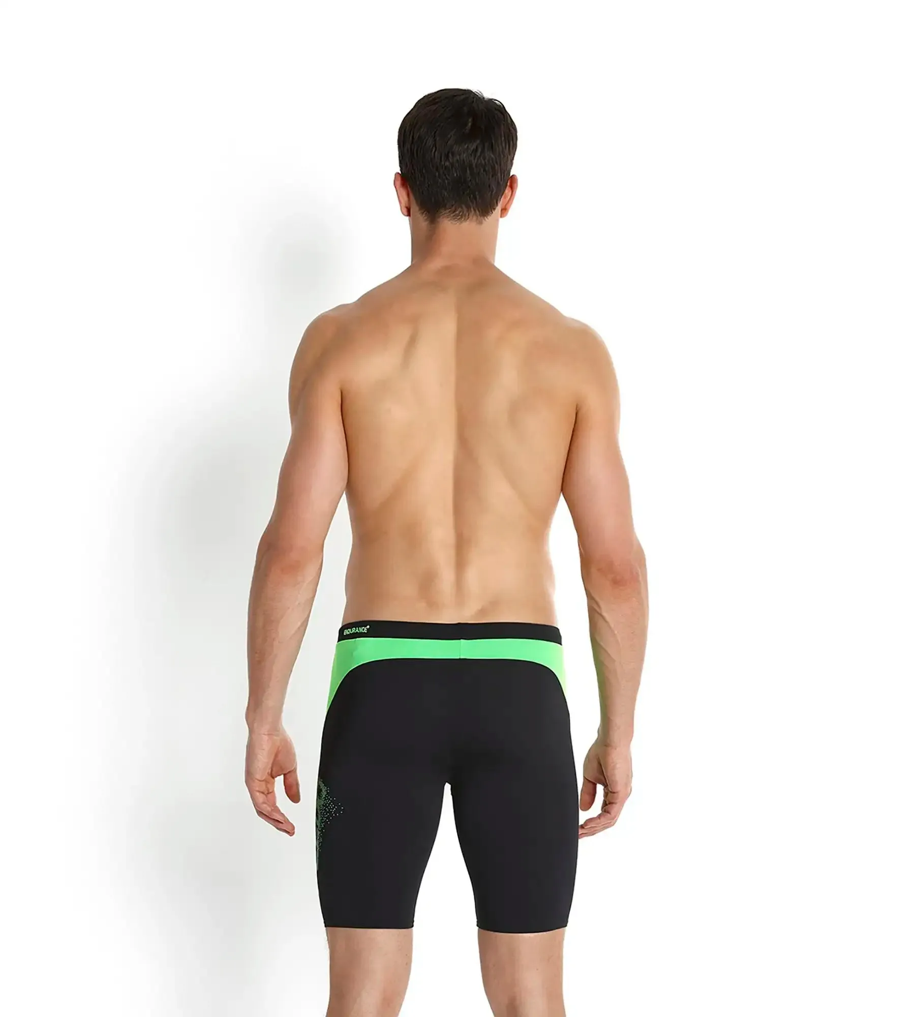 Men's Endurance Logo Graphic Splice Jammer - Black & Fluo Green