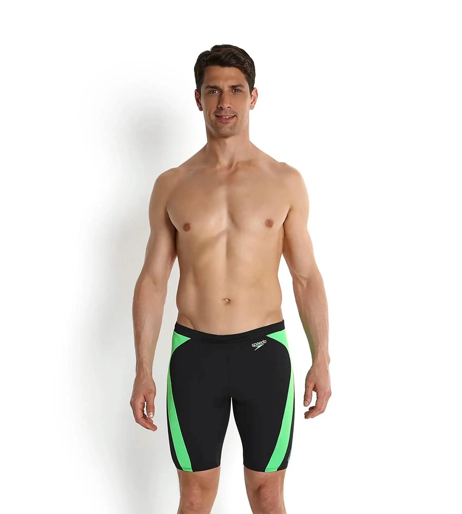 Men's Endurance Logo Graphic Splice Jammer - Black & Fluo Green