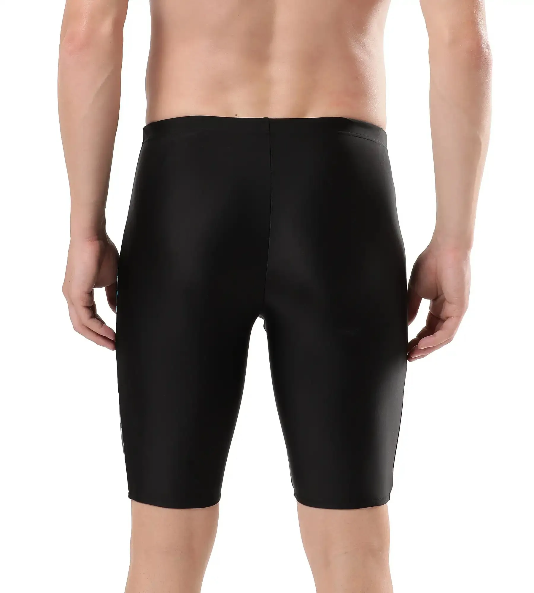 Men's Endurance Medley Logo Jammer - Black & Aquarium