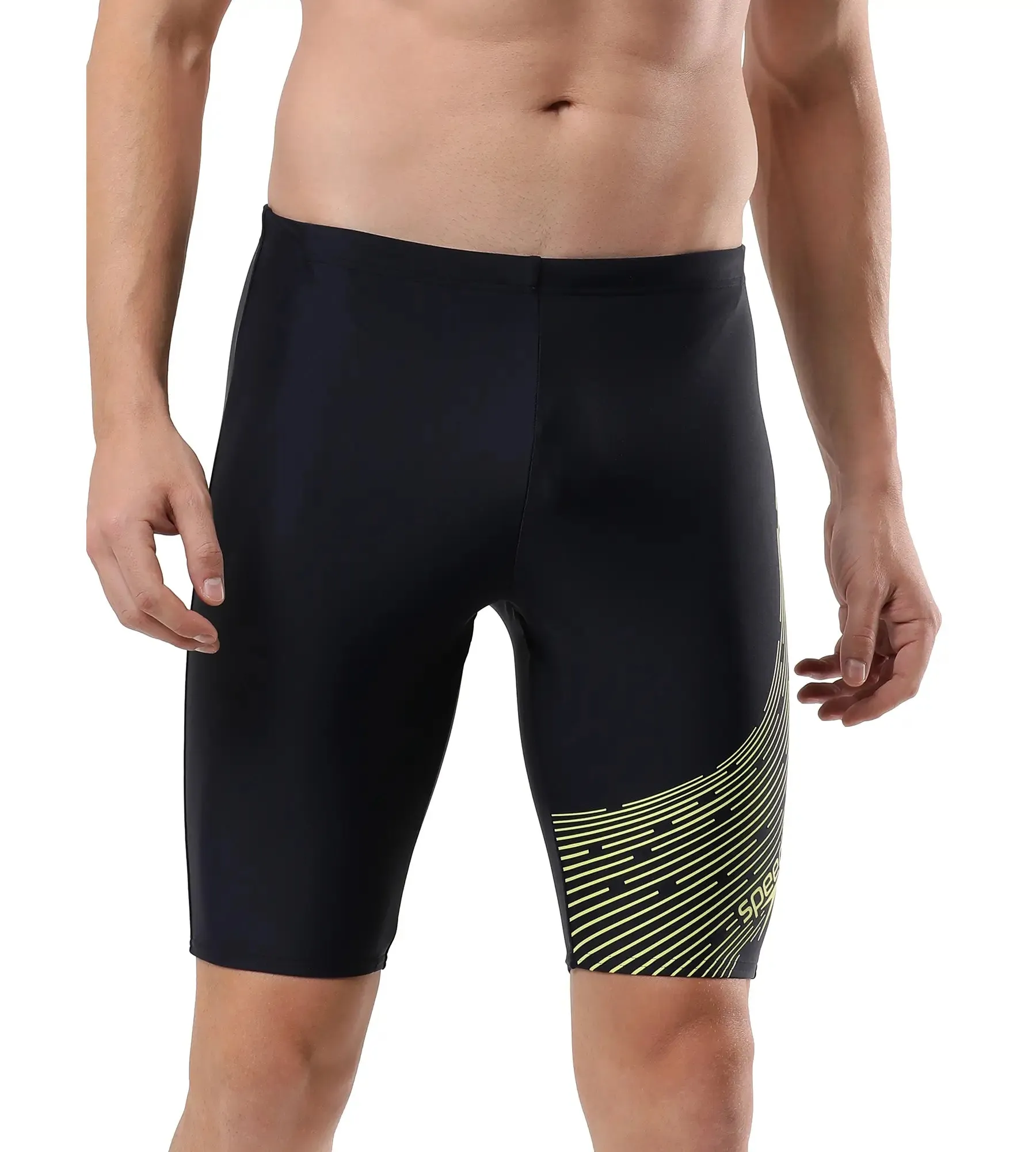 Men's Endurance Medley Logo Jammer - True Navy & Lemondrizzle