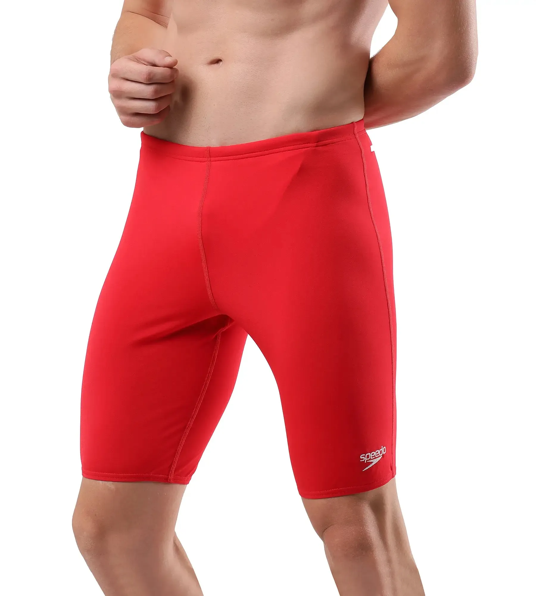 Men's Essential Endurance  Jammer - Fedred & White