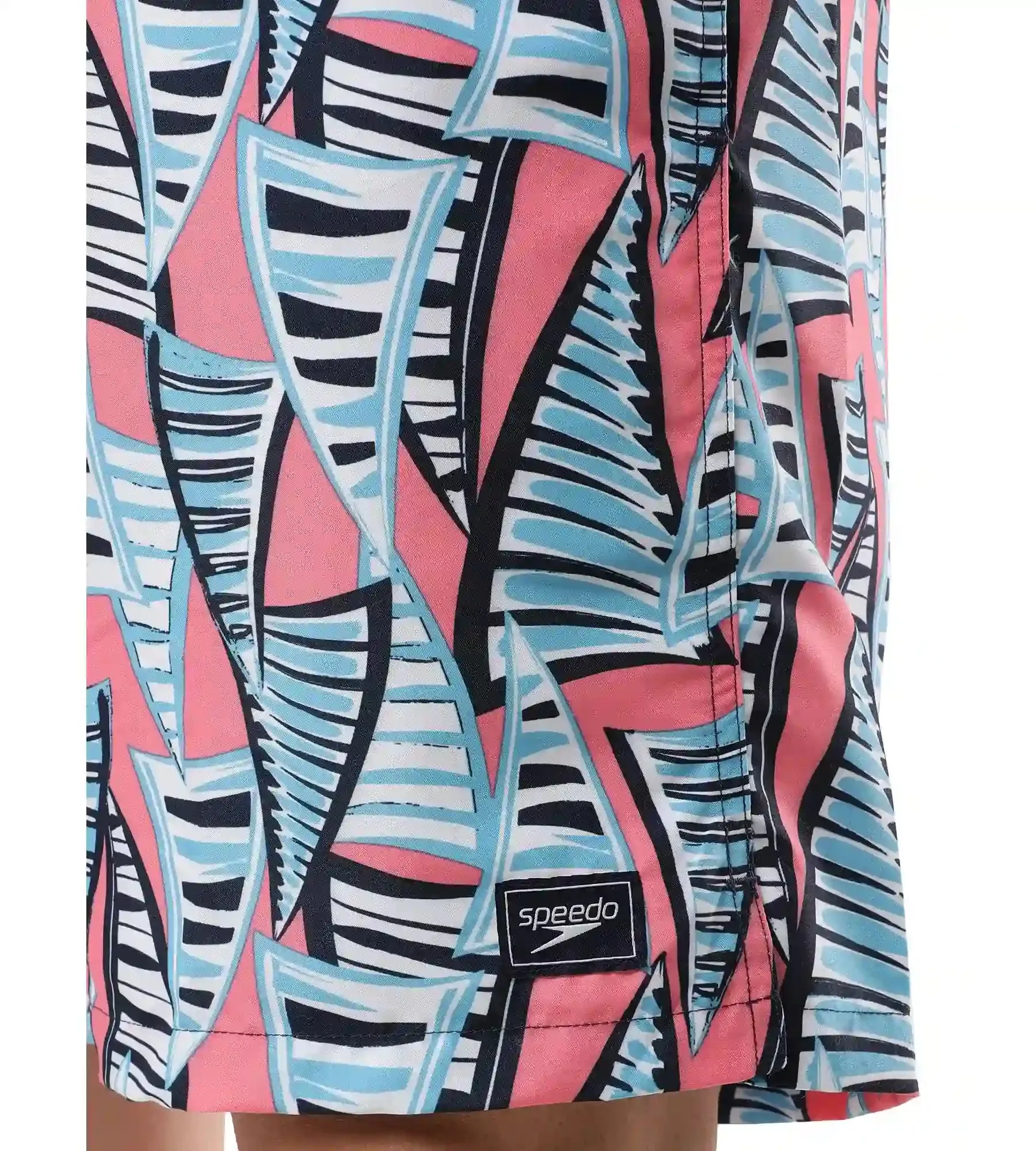 Men's Essential Printed Leisure' Watershorts - Fandango Pink  &  Pure Blue