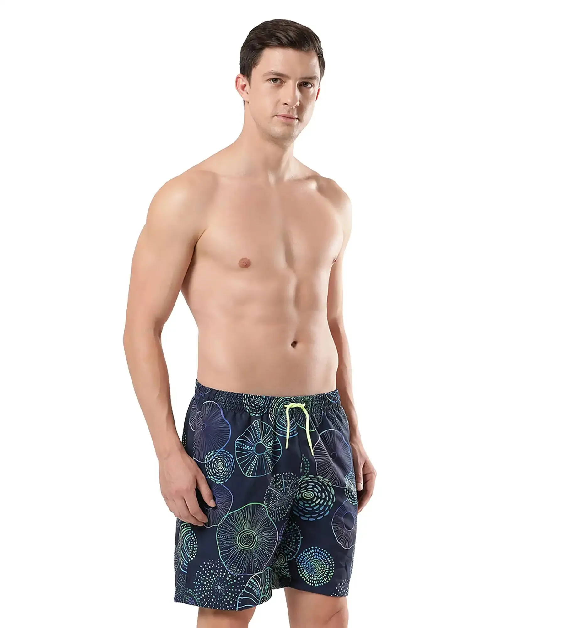 Men's Essential Redondo Allover Watershorts - True Navy  &  Aquarium