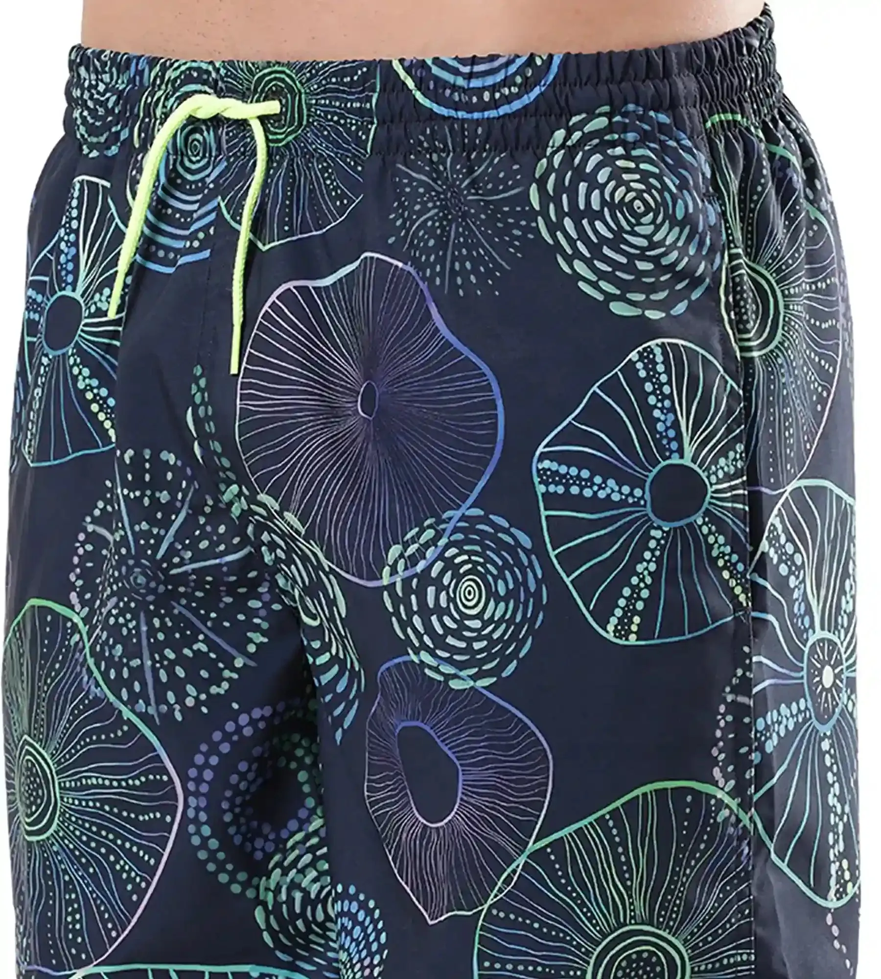 Men's Essential Redondo Allover Watershorts - True Navy  &  Aquarium