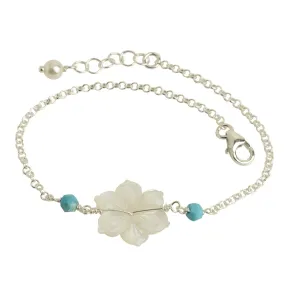 Mother of Pearl Flower Bracelet