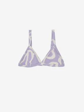 Nacre Pattern Triangle Bikini Top