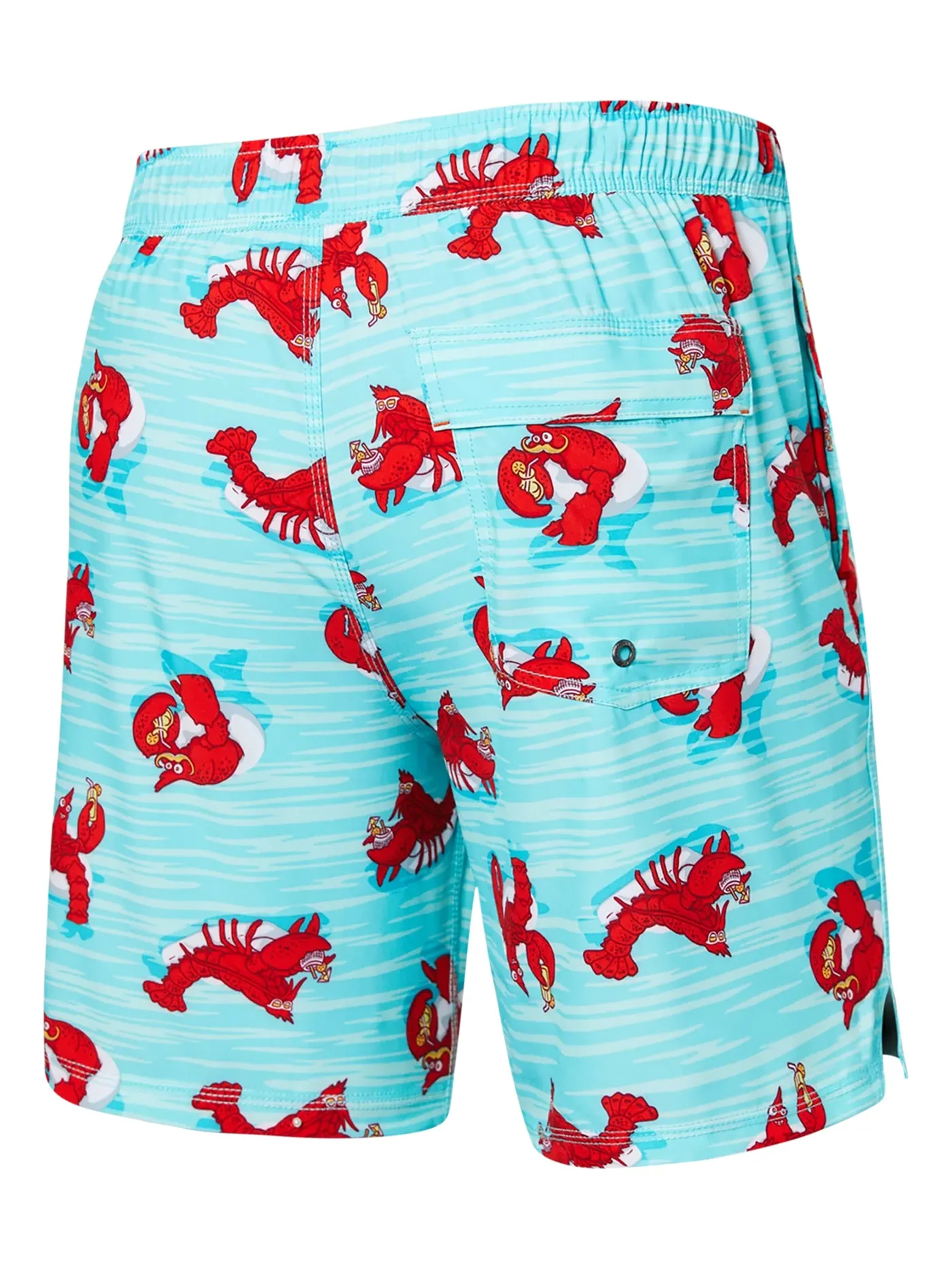 Oh Buoy 2n1 Volley 7 Lobster Lounger/Aqua Boardshorts