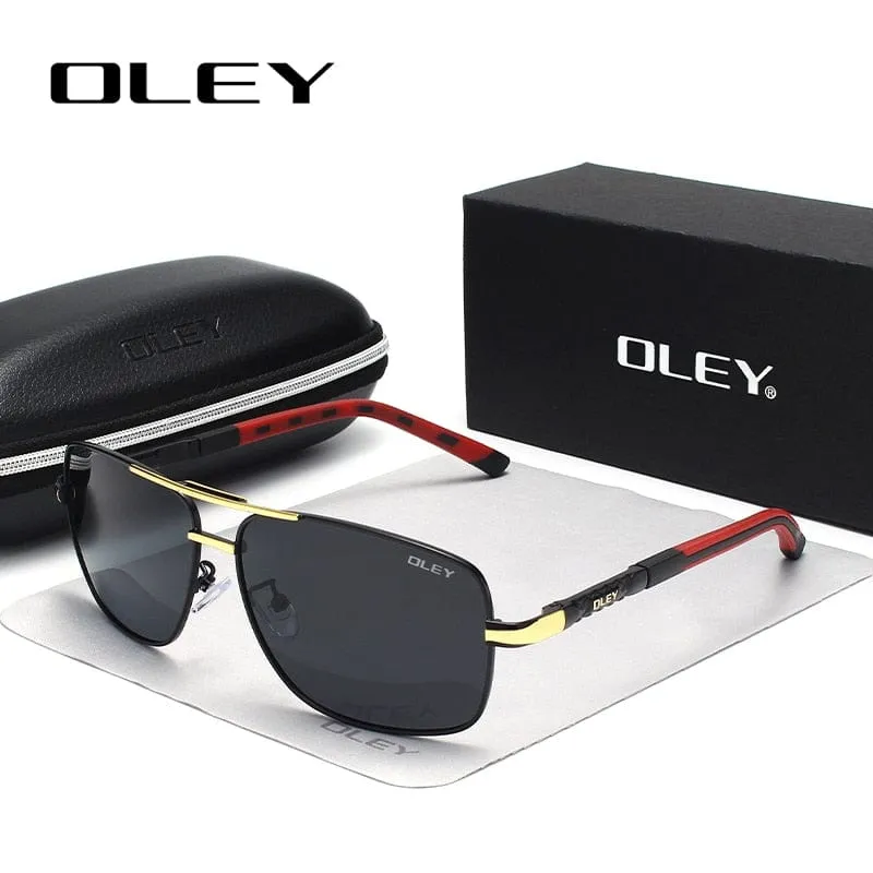 OLEY Brand Polarized Sunglasses Men New Fashion Eyes Protect Sun Glasses With Accessories Unisex driving goggles oculos de sol