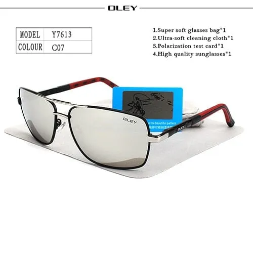 OLEY Brand Polarized Sunglasses Men New Fashion Eyes Protect Sun Glasses With Accessories Unisex driving goggles oculos de sol