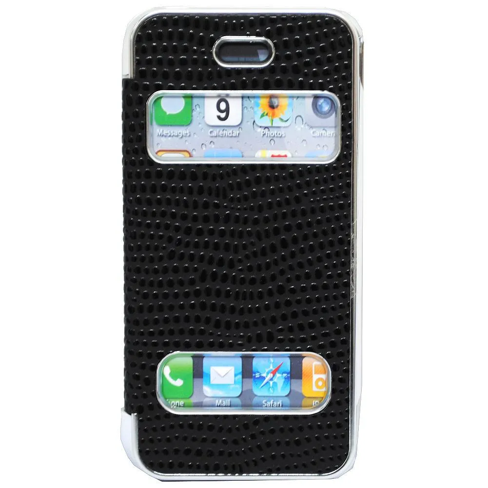 Pati Black PVC Smartphone Case For iPhone 5