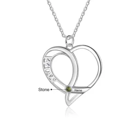 Personalized Birthstone Mother Necklace