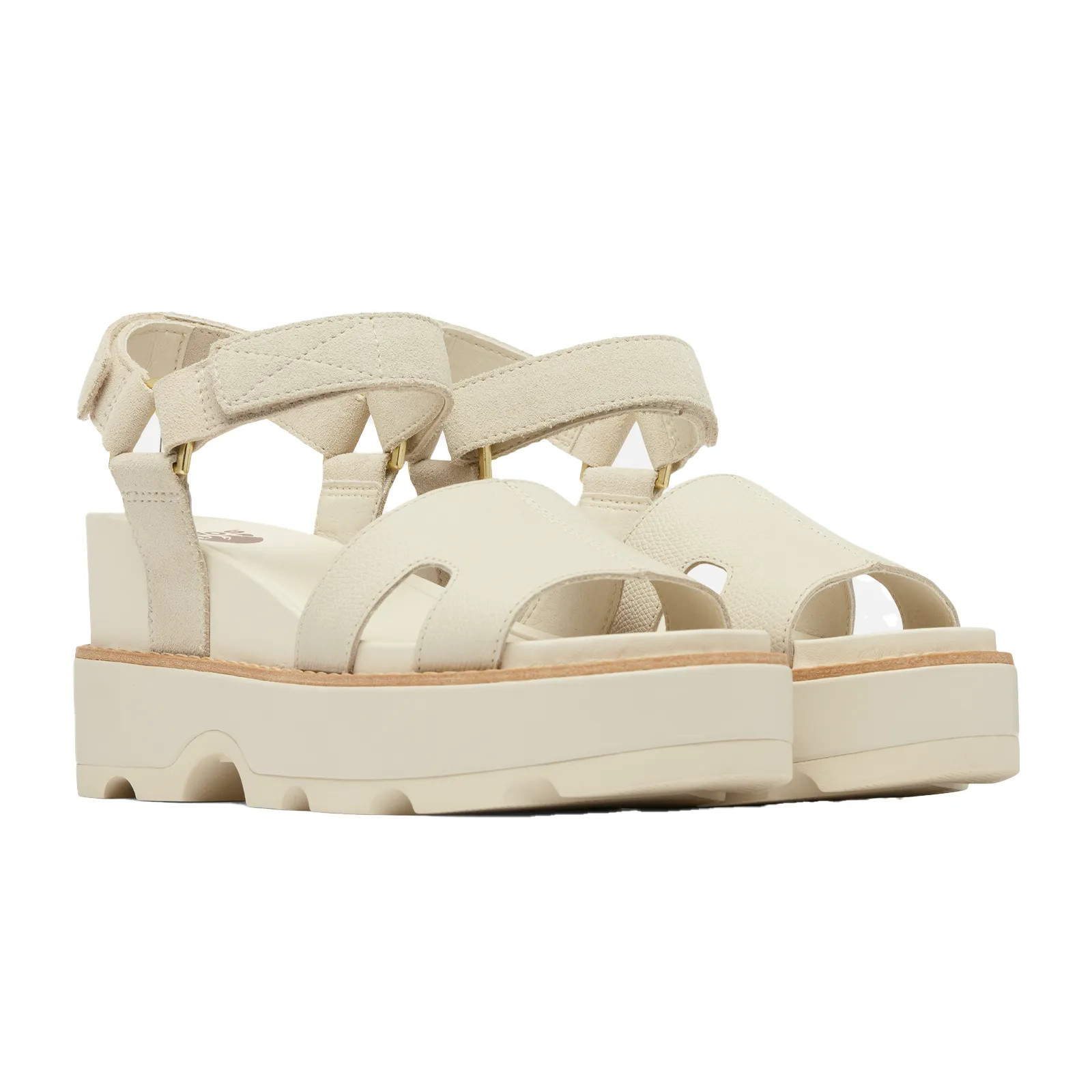 Sorel Joanie IV Ankle Strap Wedge Sandal (Women) - Chalk/Chalk