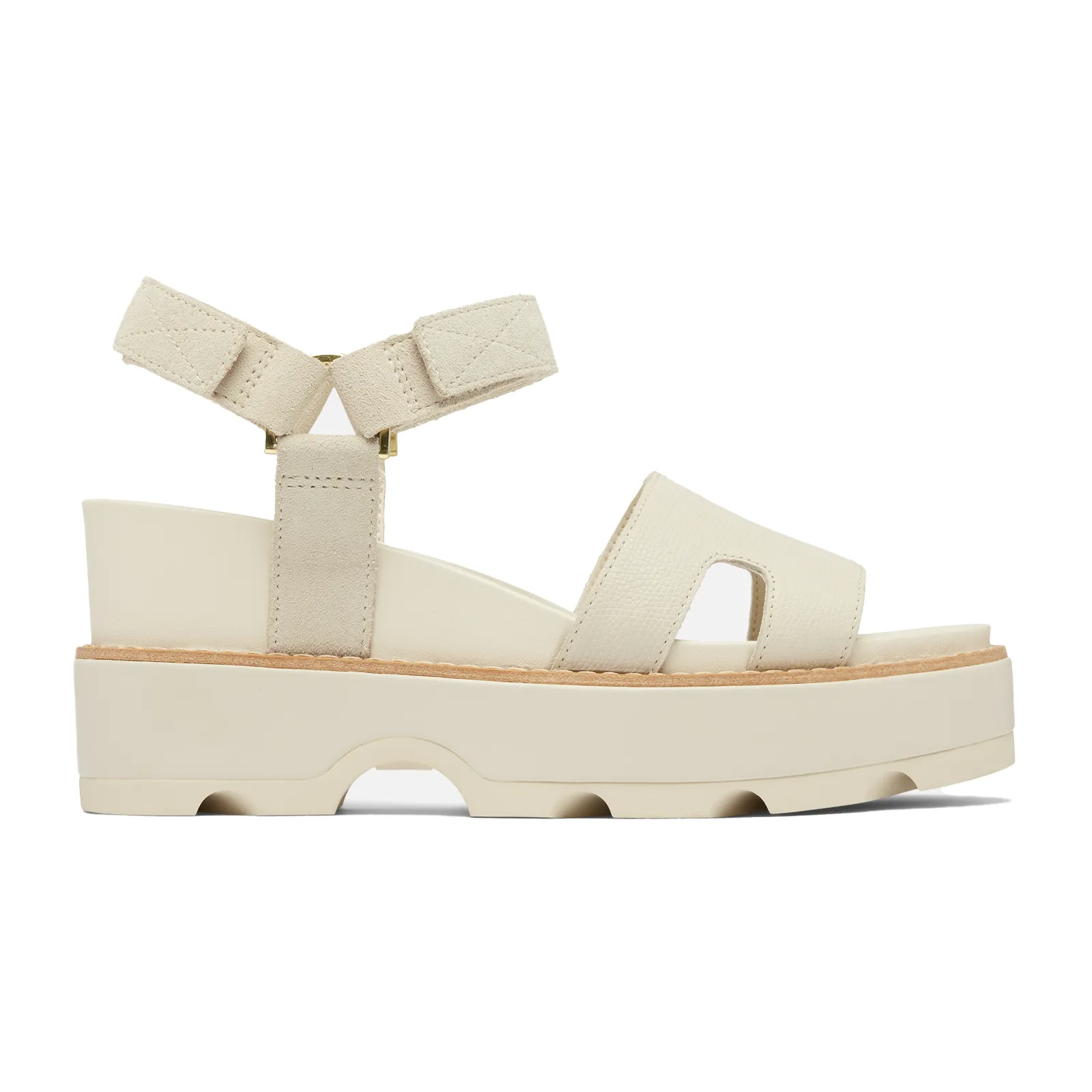 Sorel Joanie IV Ankle Strap Wedge Sandal (Women) - Chalk/Chalk