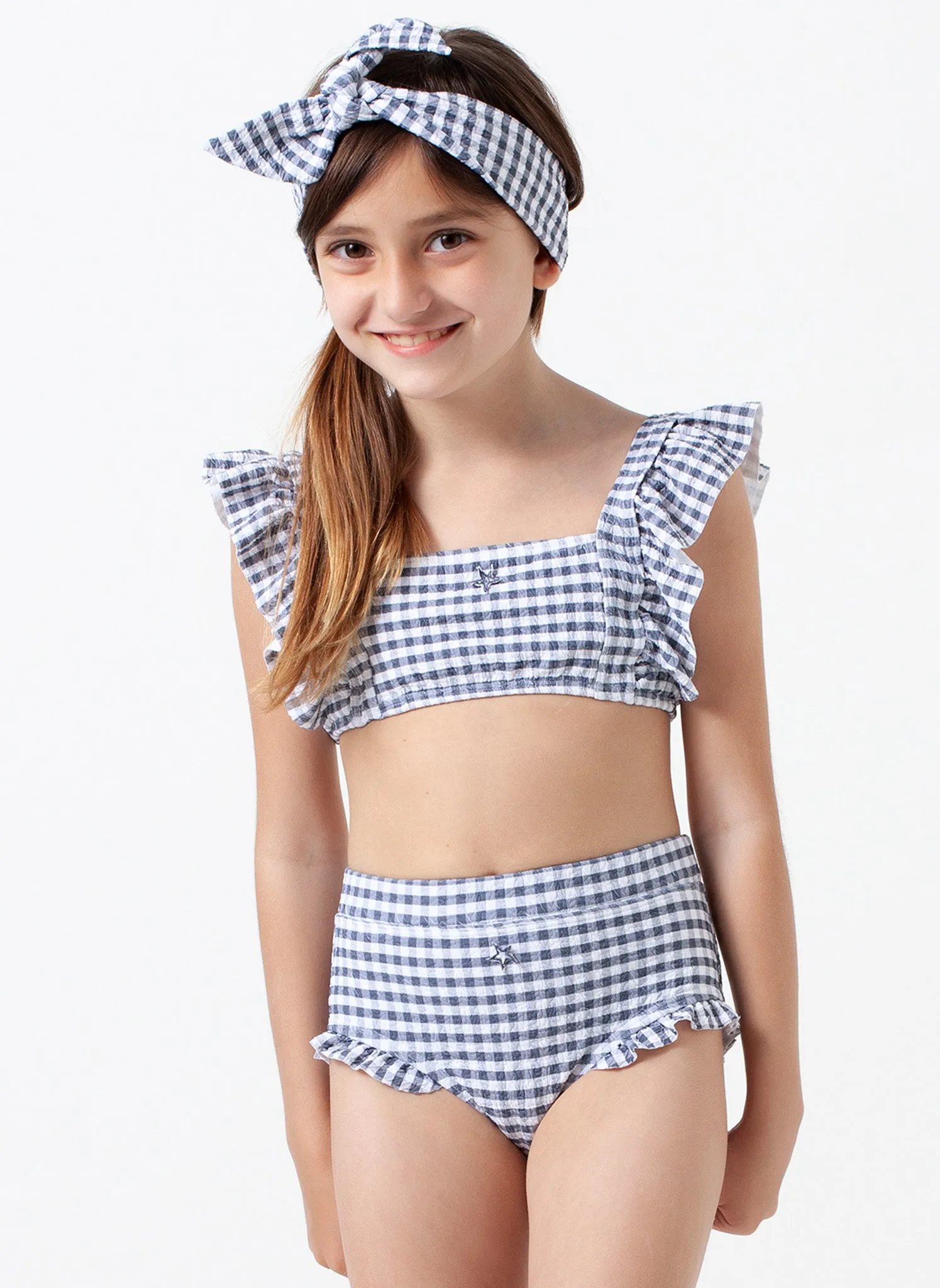 Tocoto Vintage Checked Swimwear Coulotte