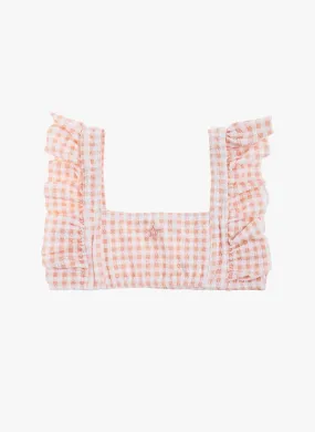 Tocoto Vintage Checked Swimwear Top