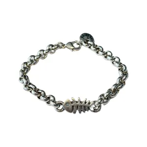 TRA-LA-RA MEN ROLO CHAIN FISH BRACELET