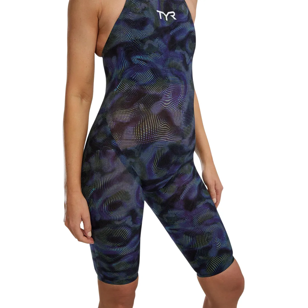 TYR Women's Avictor 2.0 Exelon Openback Swimsuit | Lime Navy