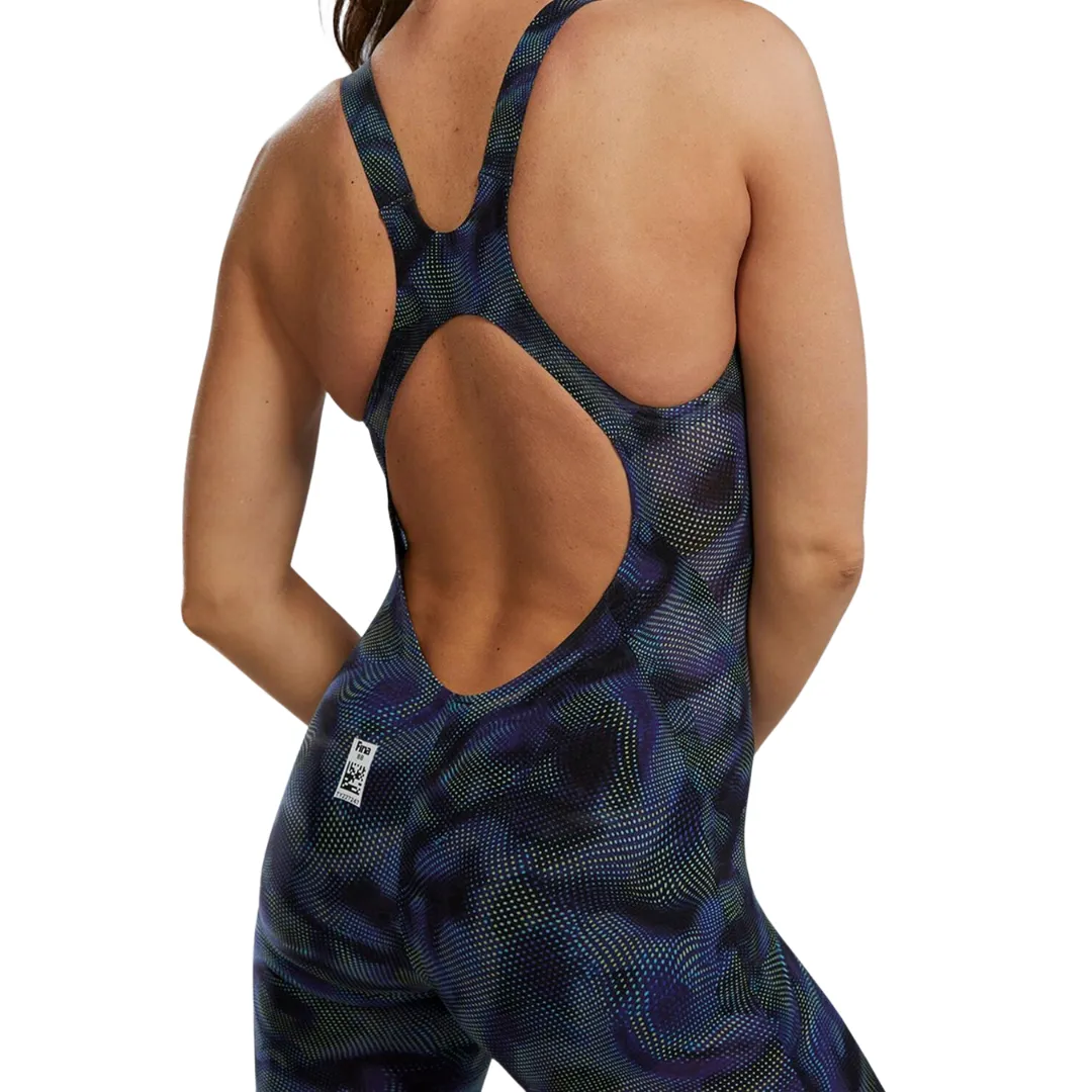 TYR Women's Avictor 2.0 Exelon Openback Swimsuit | Lime Navy